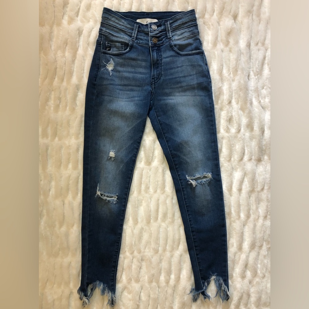 KanCans Distressed Denim Jeans